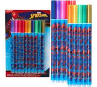 Disney Spiderman Bolígrafos de Gel para Niños, Pack de 10 Bolis de Colores (Multi Spiderman)