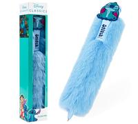 Disney Stitch Bolígrafo Retráctil con Tinta Negra, Bolígrafo Fluffy - Regalos para Ella (Azul)