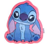 Disney Stitch Cojín 3D, Almohada Decorativa para Sofá, Cojines Cama Decorativos para Niños Mujeres, Ideas Regalo (Azul/Rosa Stitch, L35 x W33)
