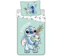 Disney Stitch Doble Cara, Ropa de Cama niño con Cremallera, 100% ALGODÓN 140x200+70x90 cm Oeko-Tex (fórmula 13)