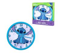 Disney Stitch Reloj de Pared, Diseño Redondo Clasico Silencioso, Reloj para Niños, Decoracion Infantil Habitación, Regalo para Niñas