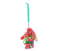 Disney Store Official,Adorno colgante de la sirenita, decoración festiva con detalles pintados y acentos de brillo, Platija y Sebastián, 7x6x10 cm de alto