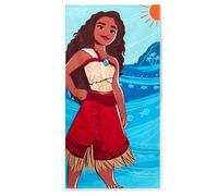 Disney Store Official, Vaiana, Toalla Infantil para Playa, Piscina o baño, algodón Suave de Secado rápido, H150 x W74cm