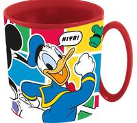 DISNEY TATAWAY Taza Roja Mickey Mouse Topolino 350 ml De Plástico