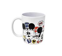 Disney Taza de té de cerámica Mickey Mouse 24 cl Medida 8,5 x 7,5 cm Idea regalo