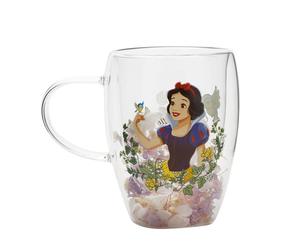 Disney - taza decorativa de cristal con diseño de princesas pastel, c