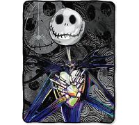Disney The Nightmare Before Christmas, Manta de Micro Raschel Dark Creep, 46 x 60 Pulgadas, Multicolor