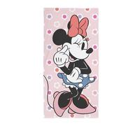 Disney Toalla con Licencia Oficial de Mickey Mouse, 100% algodón Supersuave | Diseño de Lunares | Ideal para el hogar, el baño, la Playa y la Piscina | Talla única: 70 cm x 140 cm