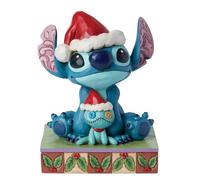 Disney Traditions Figura decorativa Santa Stitch y Scrump Enesco