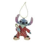 Adorno Navideño Enesco Disney Stitch en Pijama Festivo