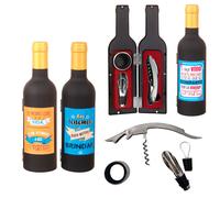 Disok Lote 10 Set 3 Piezas Para Vino - Frases Regalos Bodas Hombres Originales