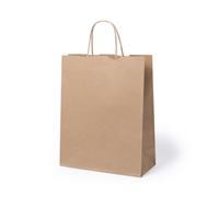 Disok Lote 100 Bolsas de Papel Kraft Marrones 31x25x11cm - Resistentes y Recicladas