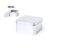 Disok Lote 50 Cajas de Metal Cuadradas 9x5x9cm - Cajitas Metálicas Baratas