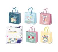 Disok Lote de 10 Bolsas de Papel para Regalos con Frases Positivas - Ideal para Bodas y Presentaciones