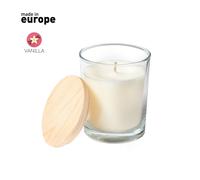 Disok Lote de 12 Velas Aromática de Vainilla en Tarro de Cristal - Personalizadas con Etiquetas Gratuitas