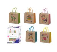 Disok Lote de 20 Bolsas Kraft para Mensajes Frases - Detalles Bodas Regalos Originales