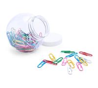 Disok Lote de 20 Bote de Clips con Tapa - Práctico Organizador
