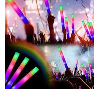 DISOK - Lote de 40 Barras de Iluminación RBG "PARTY". Decoraciones luminosas para fiestas, luces de fiestas, luces de colores para eventos. (40)