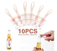 Disok Set 10 Abrebotellas Vintage + Tarjeta Celebración - Detalles y regalos originales para invitados de boda, bodas, comuniones