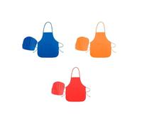 Disok Set de Cocina Infantil Disok - Lote 20 Delantales + Gorro Ajustable Niñas Niños - Variedad de Colores