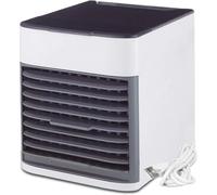 DISPAU Aire Acondicionado Portátil | Climatizador Evaporativo Silencioso y Potente con 3 Niveles | Mini Air Cooler USB y Corriente | Bajo Consumo para Dormitorio u Oficina U-KNV126