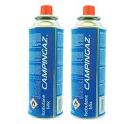 DISPAU Pack de Cartuchos de Gas Butano Recambio y Portable de Gas Butano CP250 Compatible para Cocina Portátil, Soplete Soldador,227 Grs para Hornillos de Camping. (CAMPINGAZ (2 UNDS), 2, Unidad)