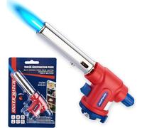 DISPAU presenta Soplete SM de cocina de gas, 1300°, lámpara de soldadura, antorcha de piezo multifunción, encendido rápido y seguro para cartucho de gas butano, ideal soldadura, pandeo, crema
