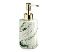 Dispensación Botella de loción cerámica del dispensador 350ml jabón con la Bomba for el baño Decoración para Cocina(Green)