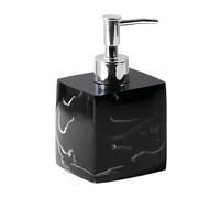 Dispensación Dispensador de jabón cerámica con Bomba for Cocina baño Decoración para Cocina(Black,400ml)