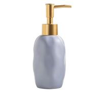 Dispensación Dispensador de jabón en Espuma con Bomba for baño, Cocina, cerámica Decoración para Cocina(Purple)
