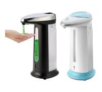 Dispensador Automático de Jabón Líquido de 400 ml con Sensor Táctil, Lavador de Manos por Inducción para Baño y Cocina, Diseño en ABS WHITE