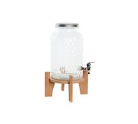 Dispensador bebidas cristal bambu 24x24x41 5,8l El mejor complemento para tu hogar.