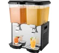 Dispensador comercial de bebidas de 18 litros con 2 tanques, para zumos fríos, bebidas heladas, etc