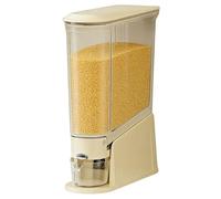 Dispensador de arroz, organizador de arroz transparente, recipientes grandes de almacenamiento de cereales secos, para alimentos, aperitivos, cereales para cocina, despensa, hogar, dormitorio