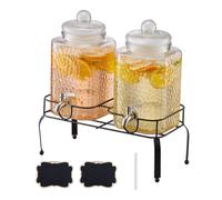 Dispensador de Bebidas 1.5 Gal para Fiestas con Base, 2 Piezas