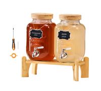 Dispensador de Bebidas 1 para Fiestas con Soporte, 2 Piezas