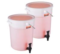 Dispensador de bebidas VEVOR, 19 litros, de plástico, con grifo, pack de 2 unidades