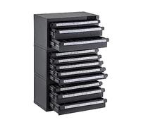 Dispensador de brocas apilables, armario organizador, Kit de 3 piezas, Hardware de taller de 3/5 cajones, caja de almacenamiento de mantenimiento de coche