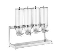 Dispensador de cereales - 4 x 3,5 l - 4 contenedores | Royal Catering