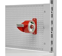Dispensador de cinta adhesiva para pared trasera de chapa perforada
