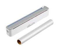 Dispensador de film magnético,Cortador Recargable y Ahorradora de Espacio,Organizador de Papel de Aluminio y Film Transparente | para Alacena, Cocina, Despensa, Hogar y Apartamento
