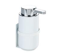 Dispensador de jabón con Soporte de Pared Woya, Blanco