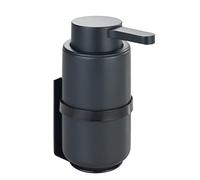 Dispensador de jabón con Soporte de Pared Woya, Negro