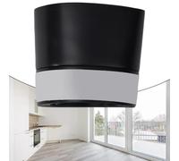 Dispensador de jabón de cocina de prensa manual con manguera de 1 m, boquilla giratoria de 360°, material ABS para detergente líquido para platos (negro)