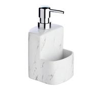 Dispensador de jabón líquido para Festival, de mármol, rellenable, con Superficie Suave al Tacto, 0,38 l