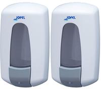 Dispensador de jabón Recargable Aitana de plástico AC70000, Blanco (Paquete de 2)