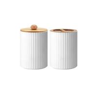 Dispensador de Jabon Set de artículos tocador for baño, contenedor, dispensador jabón Manos, Soporte for Cepillo Dientes y Caja Bolas algodón, tarros boticario Decorativos(Color10)