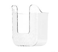 Dispensador de pañuelos de pared para uso doméstico, caja de toallitas transparente con ahorro de espacio, soporte de material para mascotas para baño, cocina, toallas faciales y rollos de papel