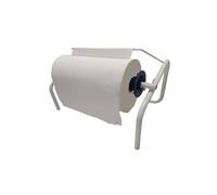 Dispensador de Pared Tecnokit 427 Max para Rollos de Papel de 38 cm, Acero con Acabado Epoxi Blanco, Montaje Fácil Incluido