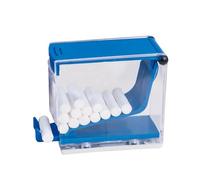 Dispensador de rollos de algodón para dentistas, dispensador de rollos de algodón transparente para dentistas, estuche de soporte de cono preenrollado, contenedor de clínica para rollos de
